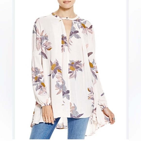 Free People Tree Swing High Low Top - Picture 1 of 6